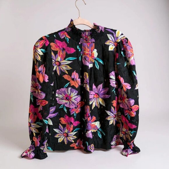 Floral Chiffon Colorful Blouse - Picture 6 of 6